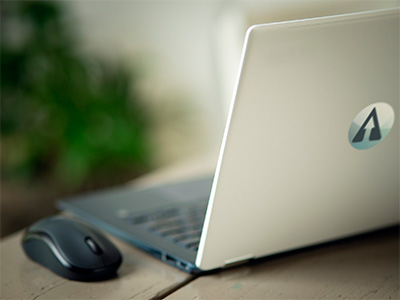 Webinar laptop